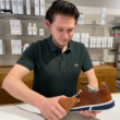 Cleaning smooth leather shoes